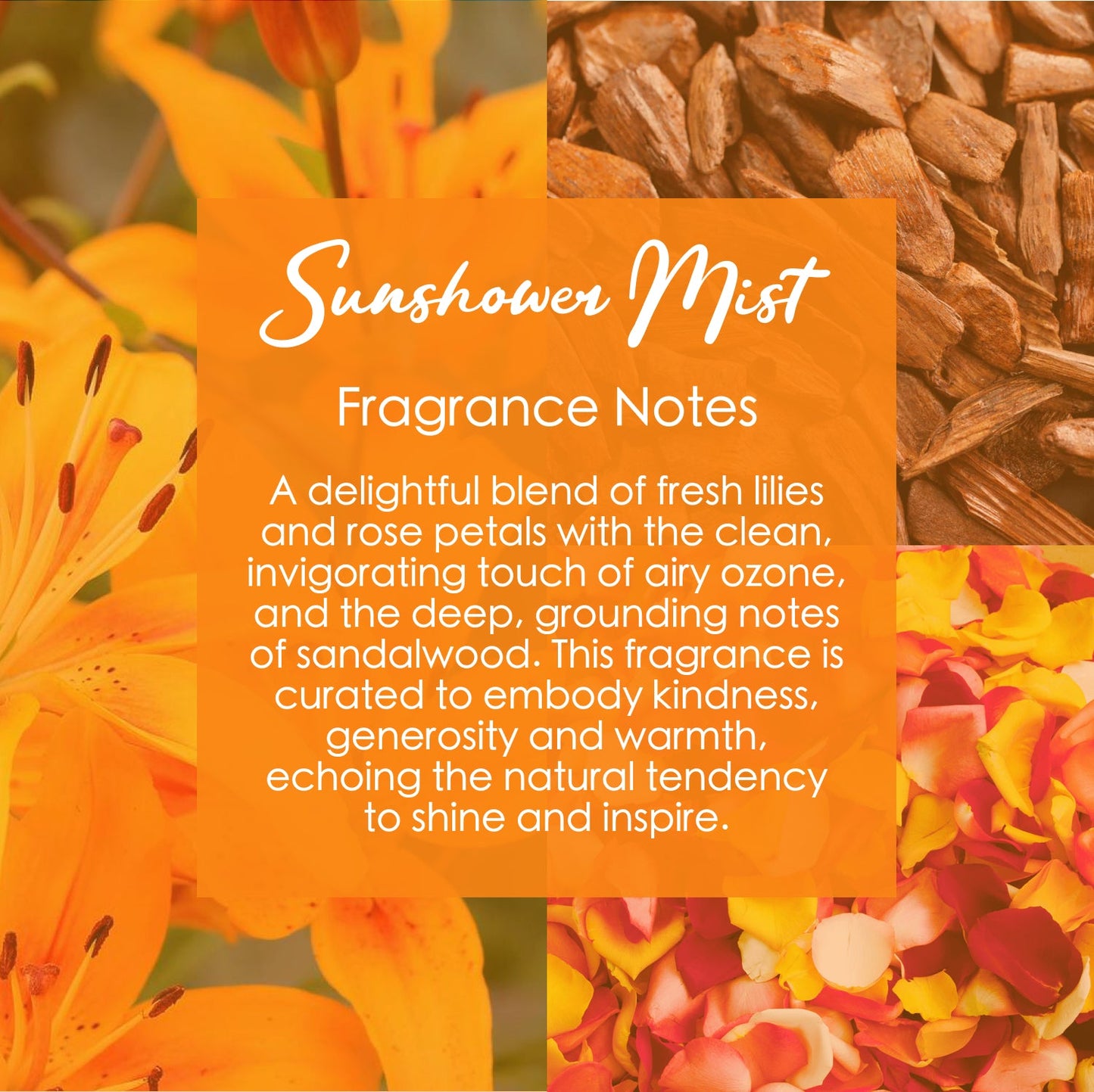 Sunshower Mist Crystal Candle with Garnet, Quartz, & Citrine | Coconut-Soy Wax Candle, 9oz