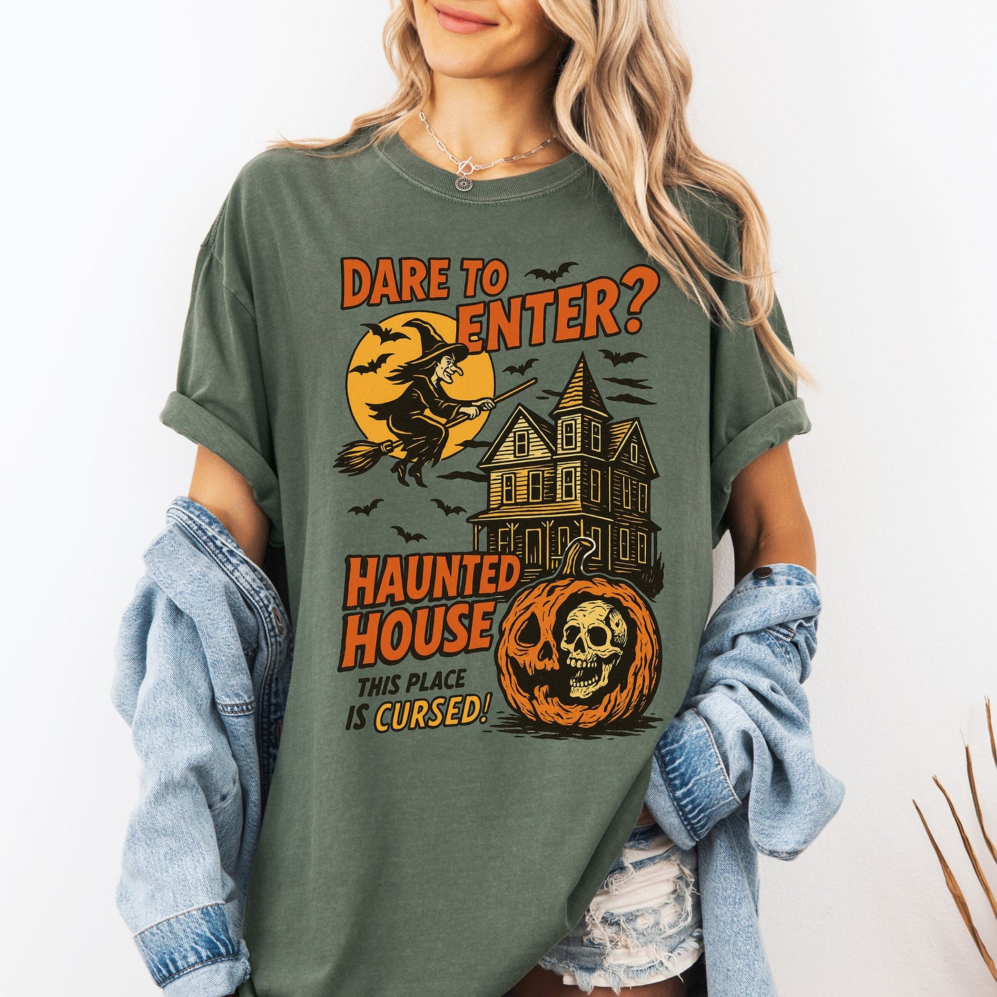 Haunted House - Comfort Colors T-Shirt