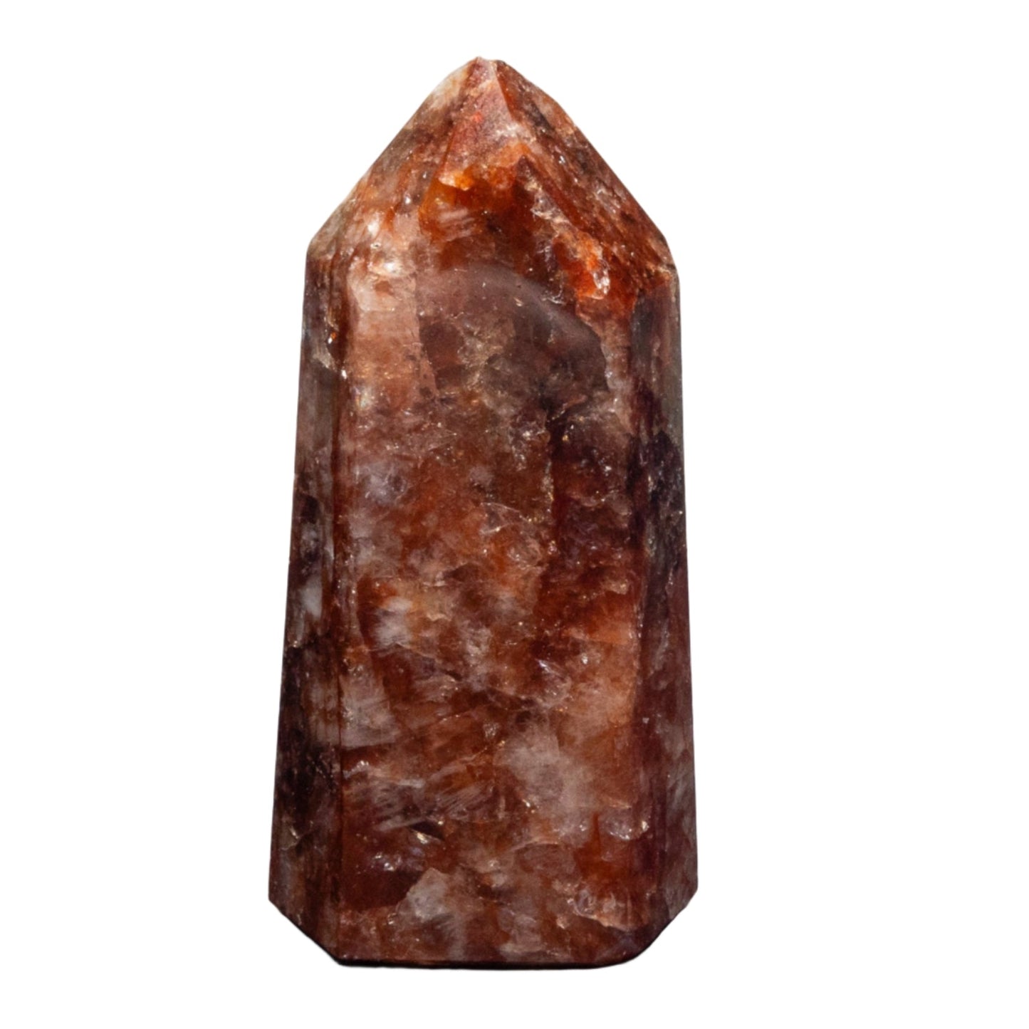 Hematite "Fire" Quartz Tower