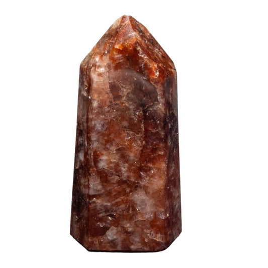 Hematite "Fire" Quartz Tower