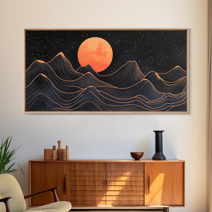 Art Deco Moon  Art
