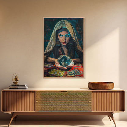 Fortune Teller with Crystal Ball Wall Art