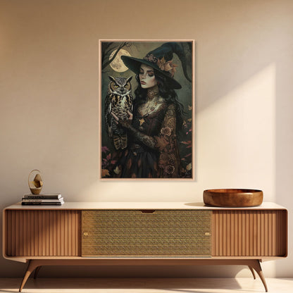 Witch with Owl - Wall Art