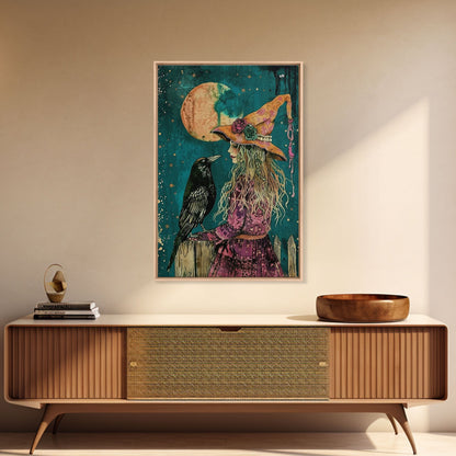 Witch and Crow  - Wall Art