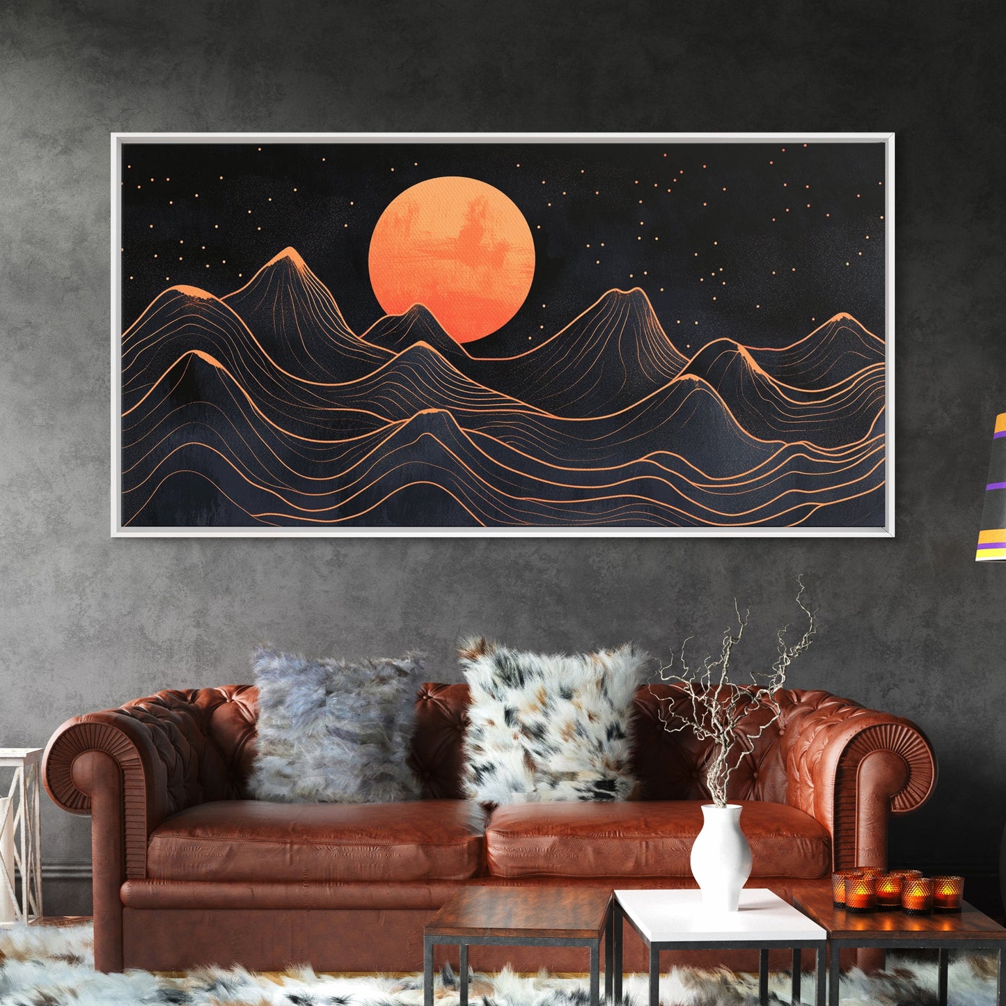 Art Deco Moon  Art