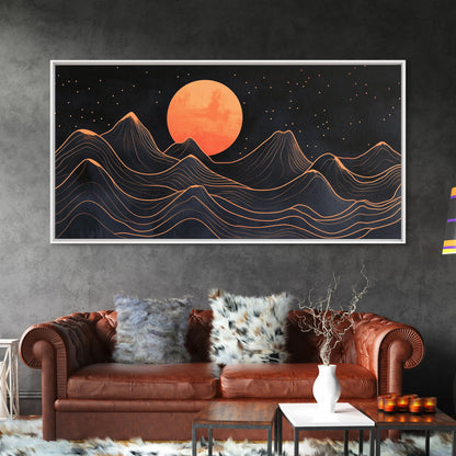 Art Deco Moon  Art