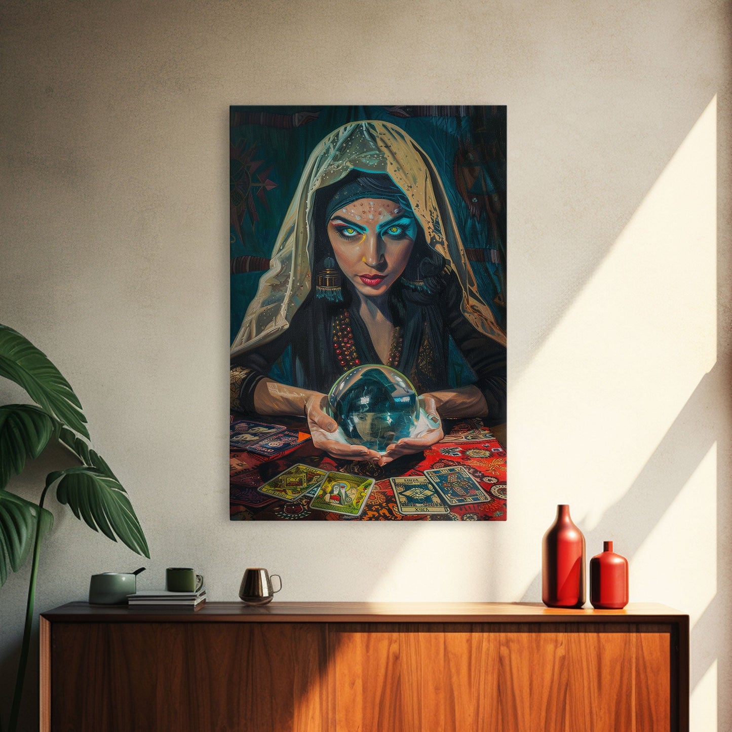 Fortune Teller with Crystal Ball Wall Art