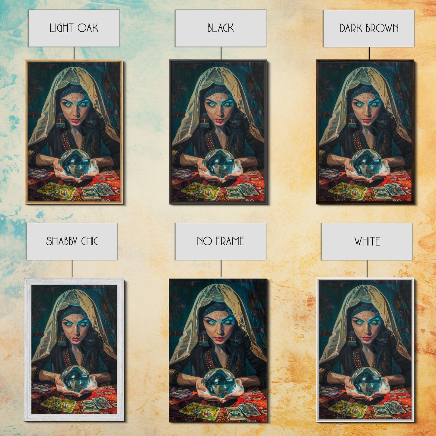 Fortune Teller with Crystal Ball Wall Art