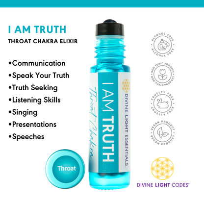 I Am Truth Essential Oil Elixir - Throat Chakra - Good Communication - Honesty
