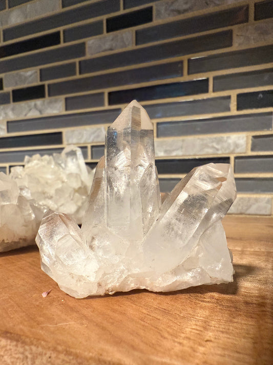 Clear Quartz Crystal Cluster