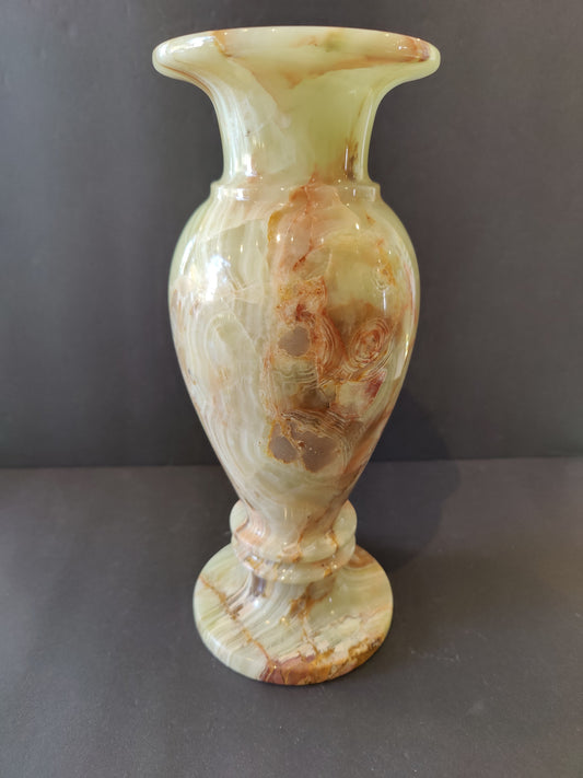 Green Onyx Decorative Vase 10"