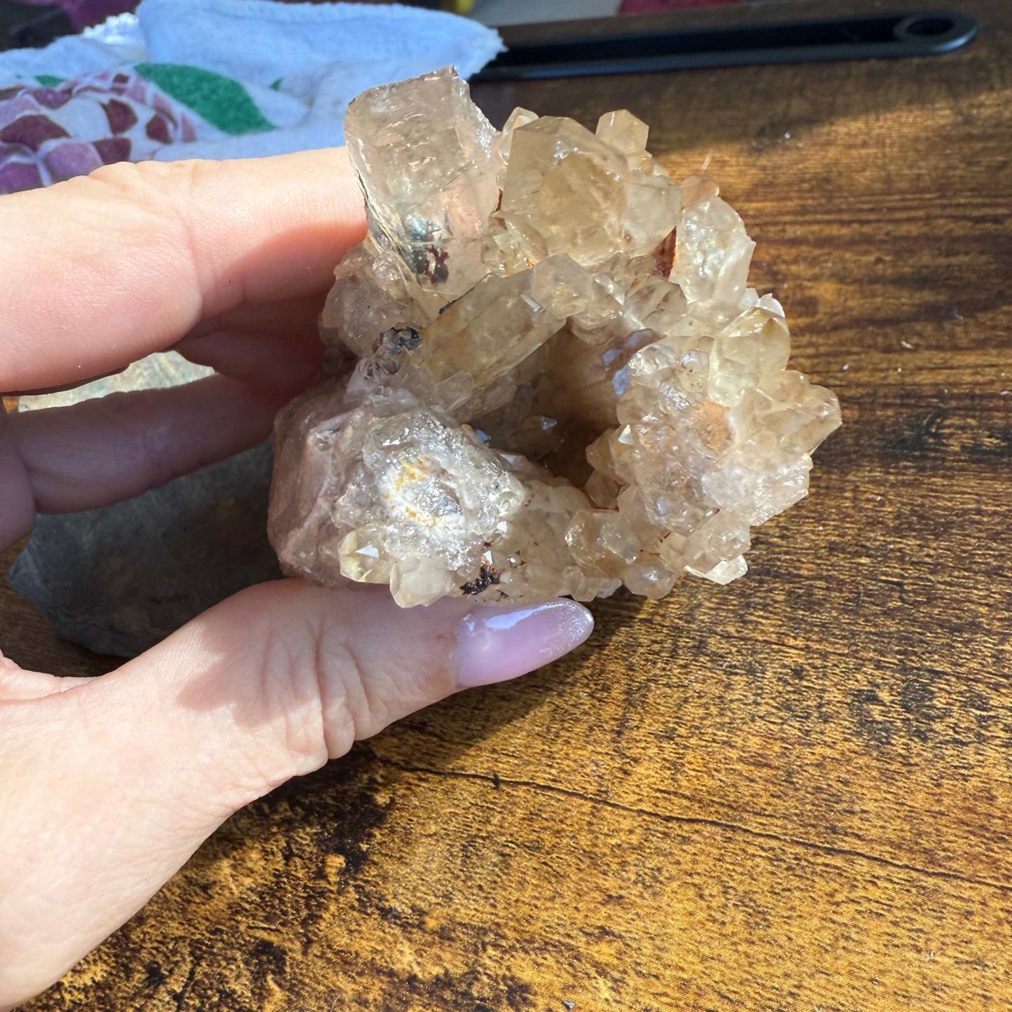 Kundalini Citrine Cluster with Crystal-Filled Cave ✨🔮🖤
