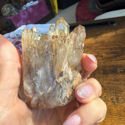 Kundalini Citrine Cluster with Crystal-Filled Cave ✨🔮🖤