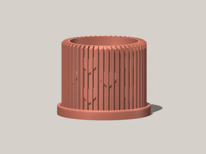 Modern Heart-Shaped Planter with Drainage & Saucer – Unique Valentine’s Day Gift for Plant Lovers, 3d Printed Planter Home Hosting Decor,