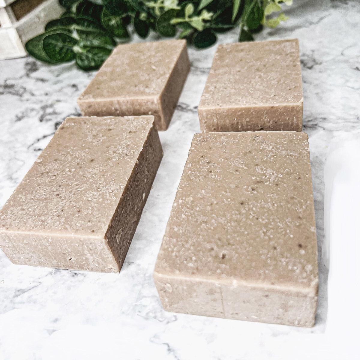 Sandalwood Red Rose - Handmade Soap, Exfoliating Scrub