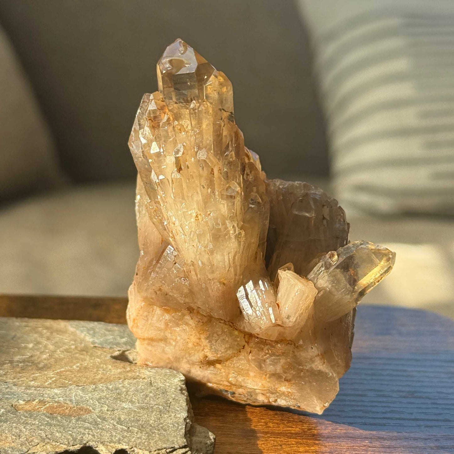 Natural Kundalini Citrine Summit Cluster 🌄✨