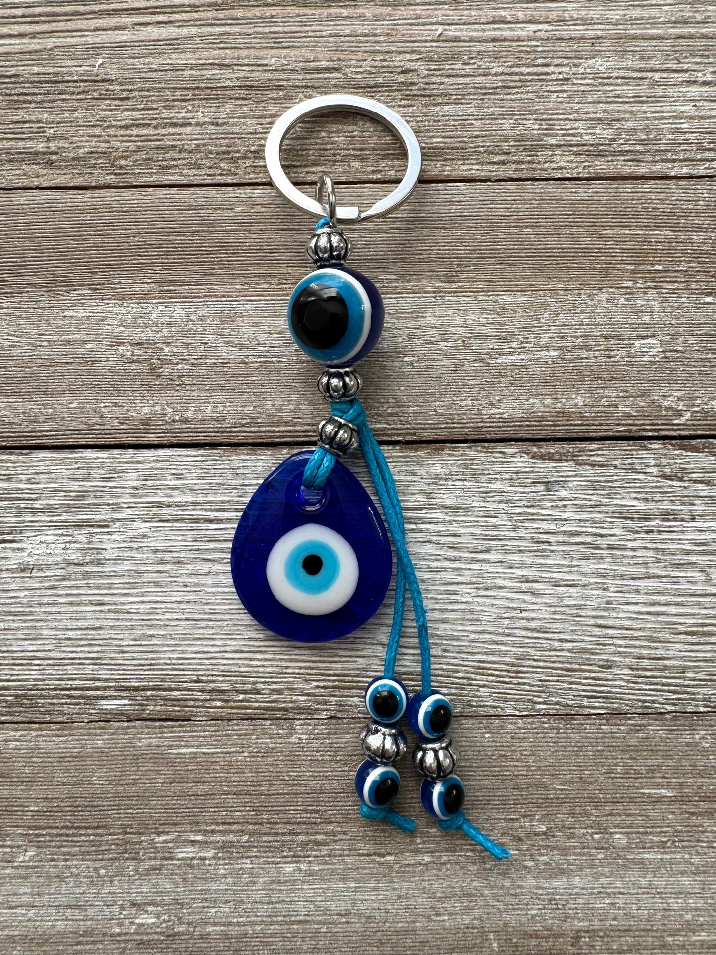 Evil Eye Beaded Keychain / Bag Charm