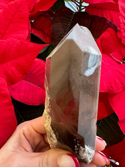 Lodalite Included Smoky Quartz with Phantoms 340g