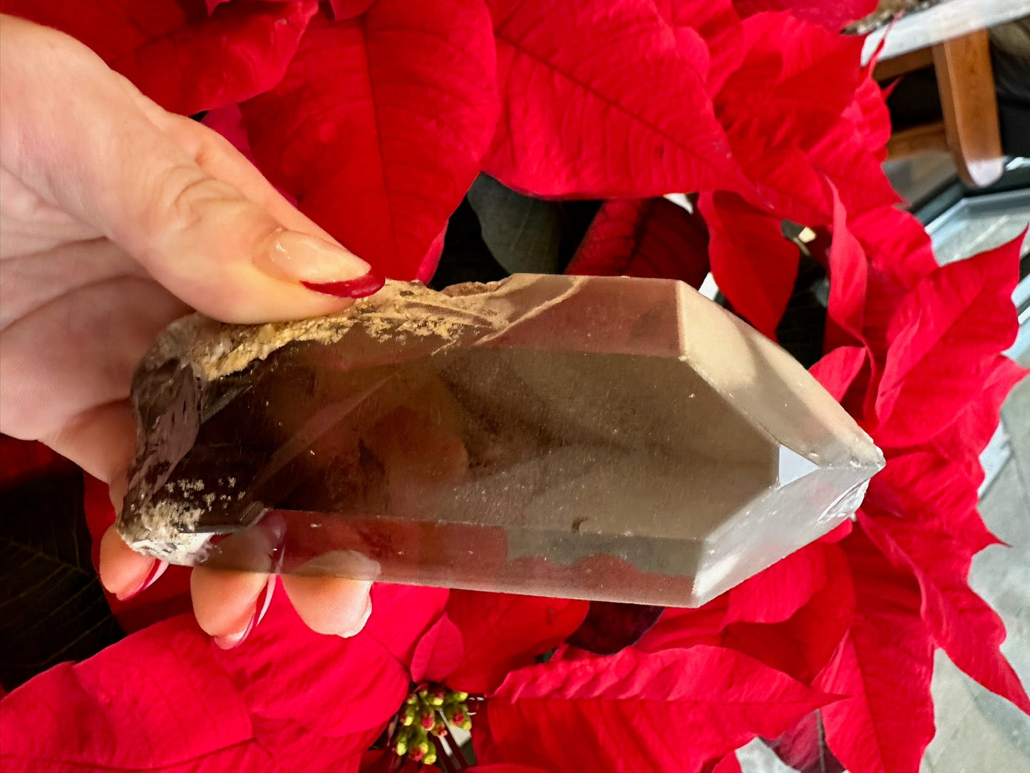 Lodalite Included Smoky Quartz with Phantoms 340g