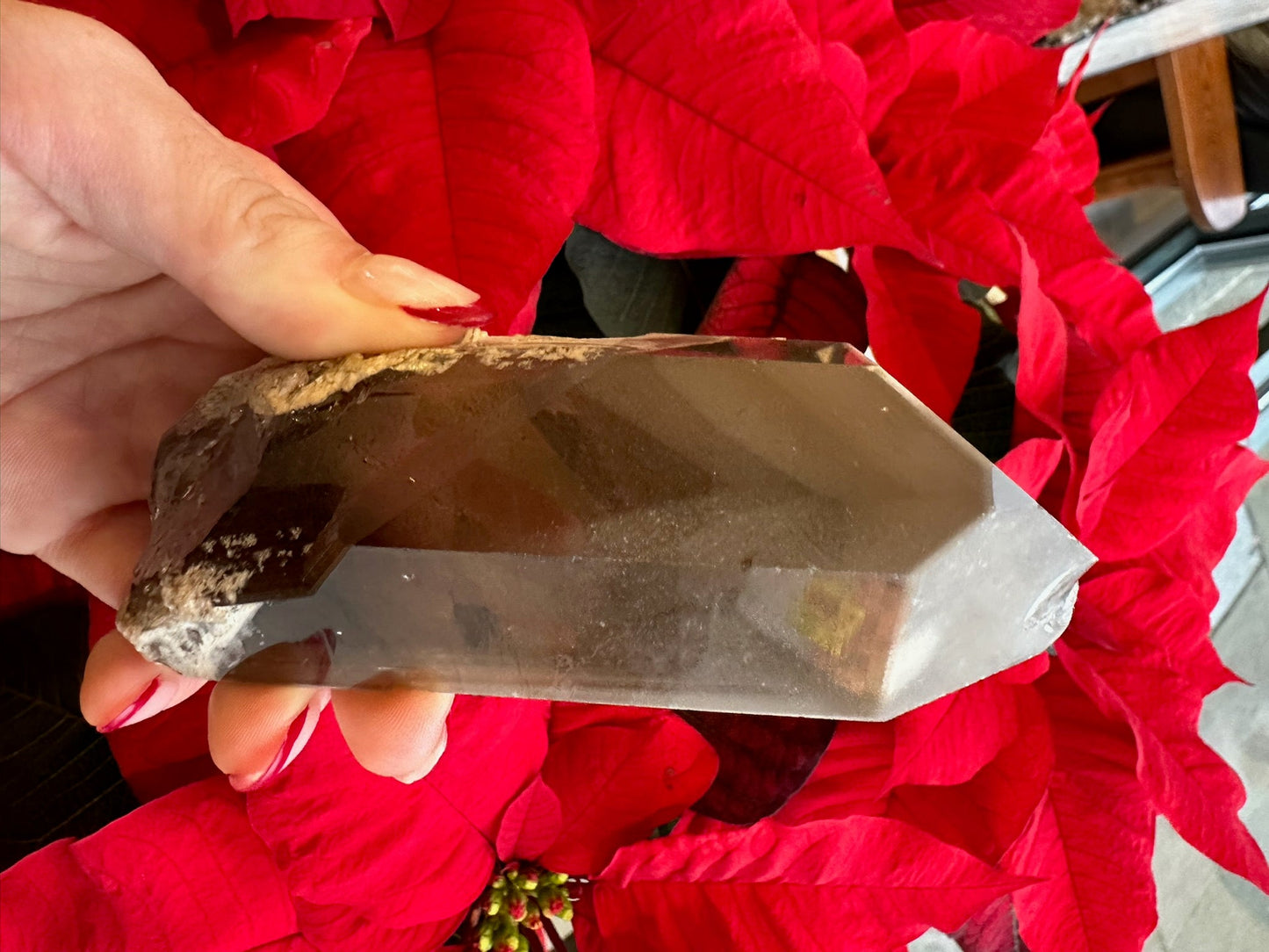 Lodalite Included Smoky Quartz with Phantoms 340g