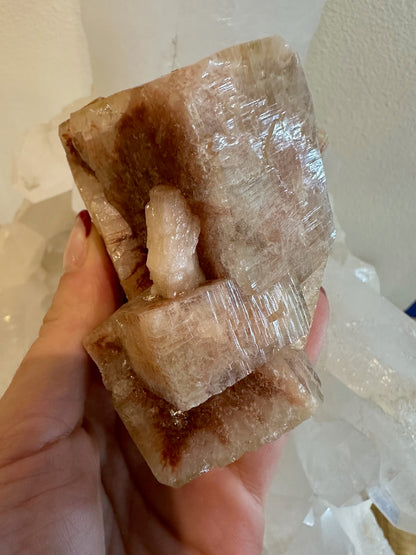 Red Apophyllite Cube Cluster from Pune, India