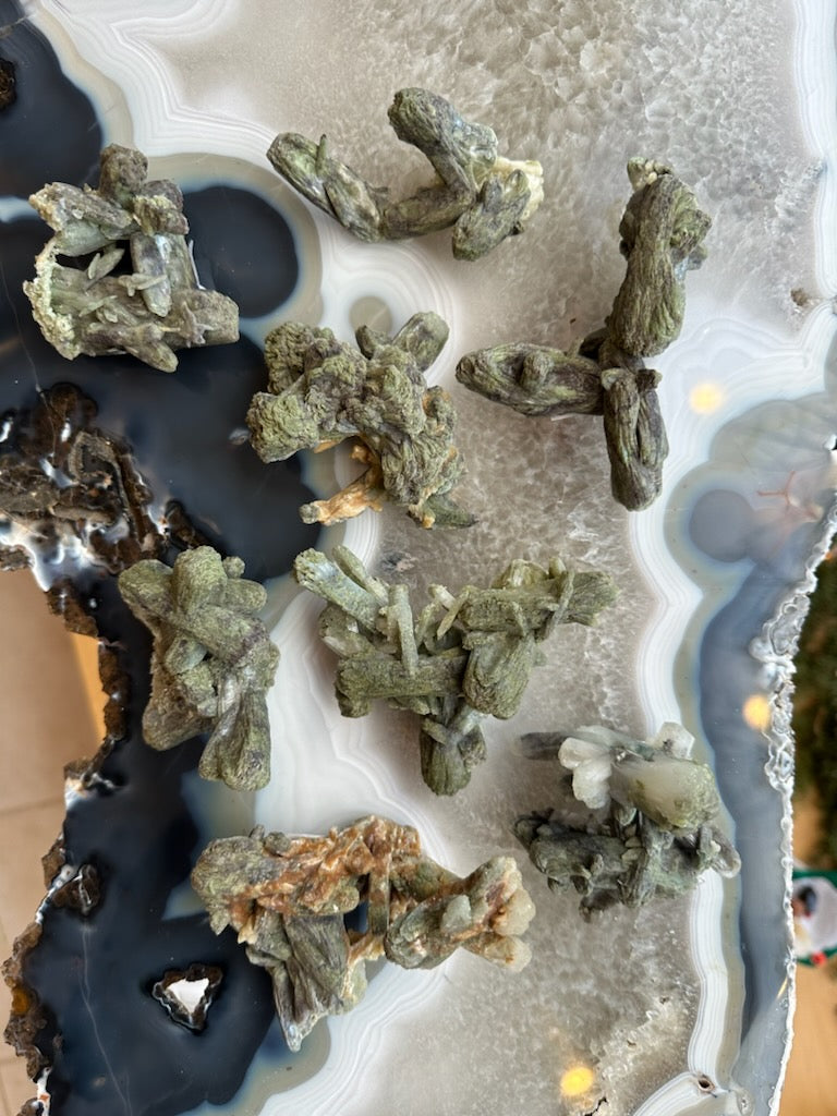 Marshy Stilbite Cluster from India