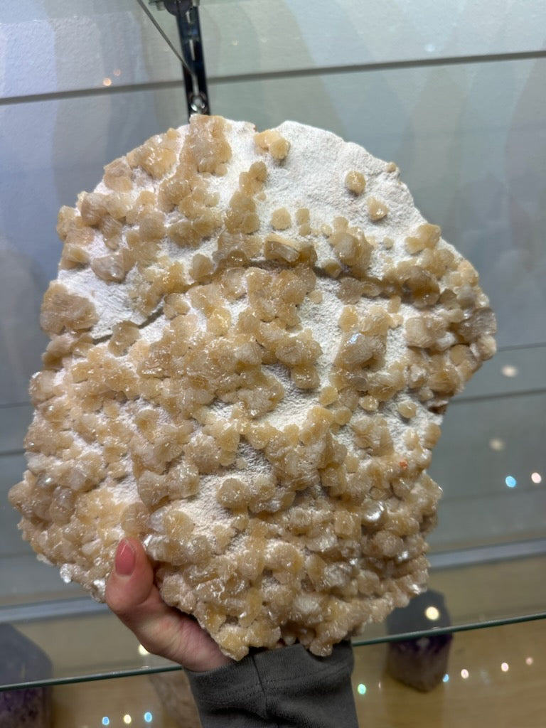 Yellow Orange Heulandite on Mordenite 4 kg
