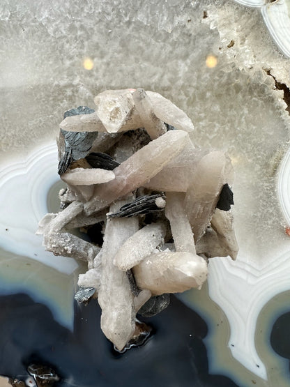 Dogtooth Calcite Cluster with Mica