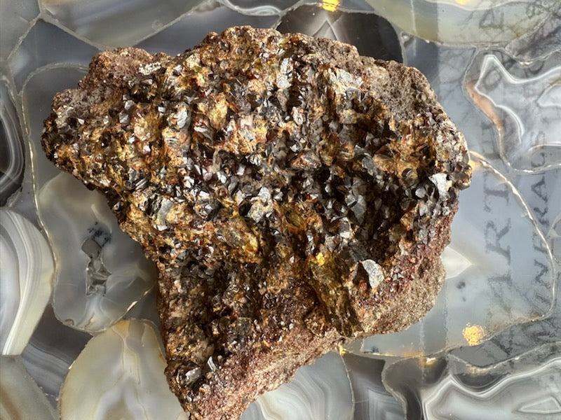 Hessonite Garnet Cluster 2.6KG WA State, USA