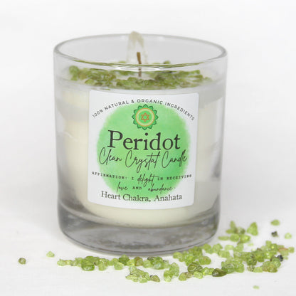 Peridot Clean Crystal Candle