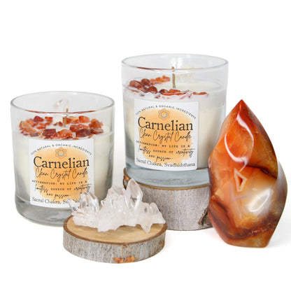 Carnelian Clean Crystal Candle