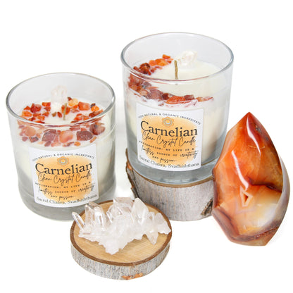 Carnelian Clean Crystal Candle
