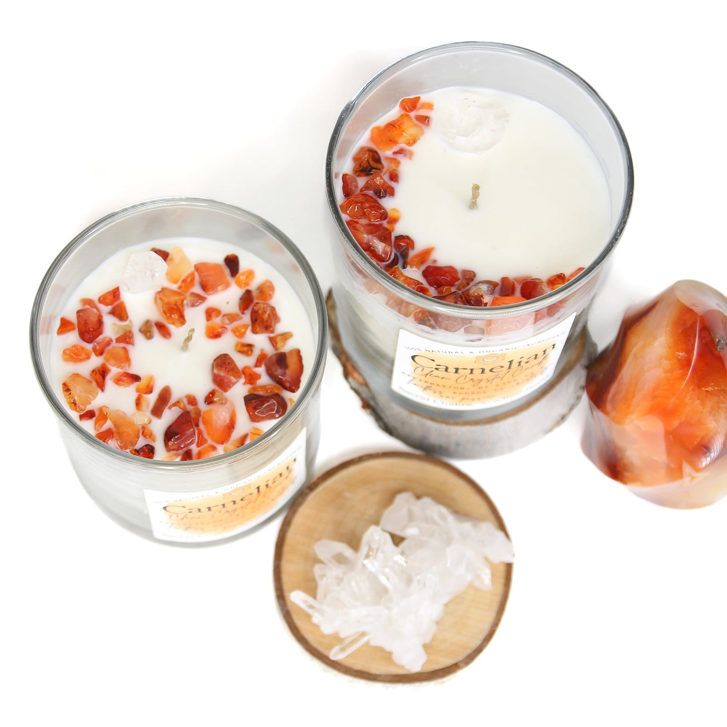 Carnelian Clean Crystal Candle