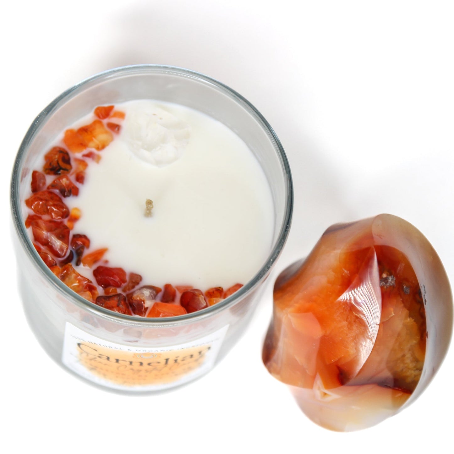 Carnelian Clean Crystal Candle