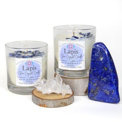 Lapis Clean Crystal Candle