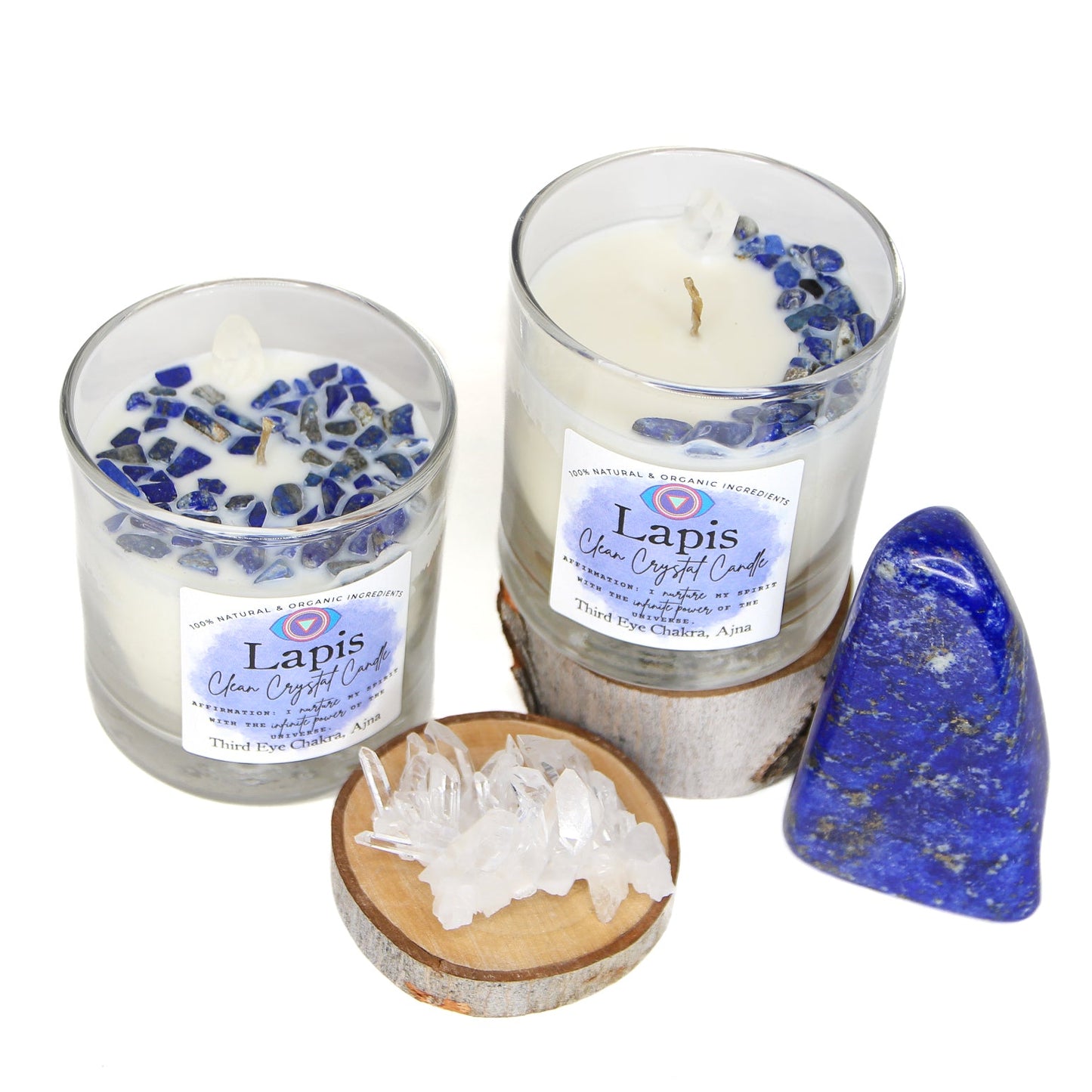 Lapis Clean Crystal Candle