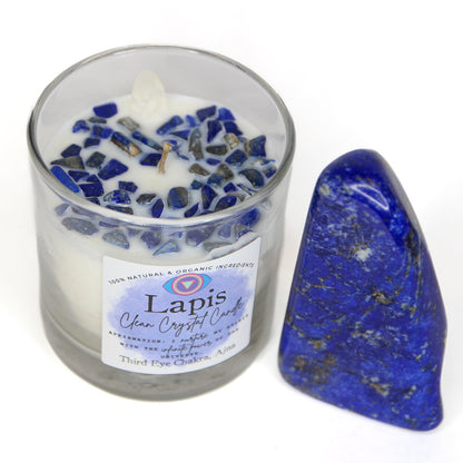 Lapis Clean Crystal Candle