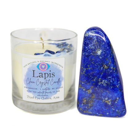 Lapis Clean Crystal Candle