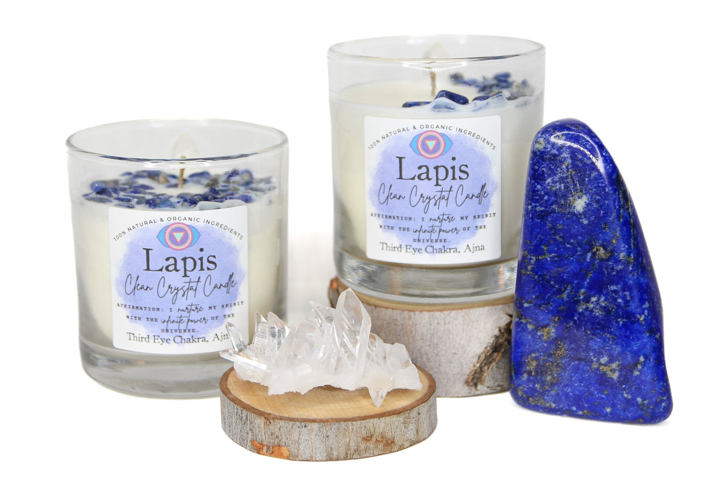 Lapis Clean Crystal Candle