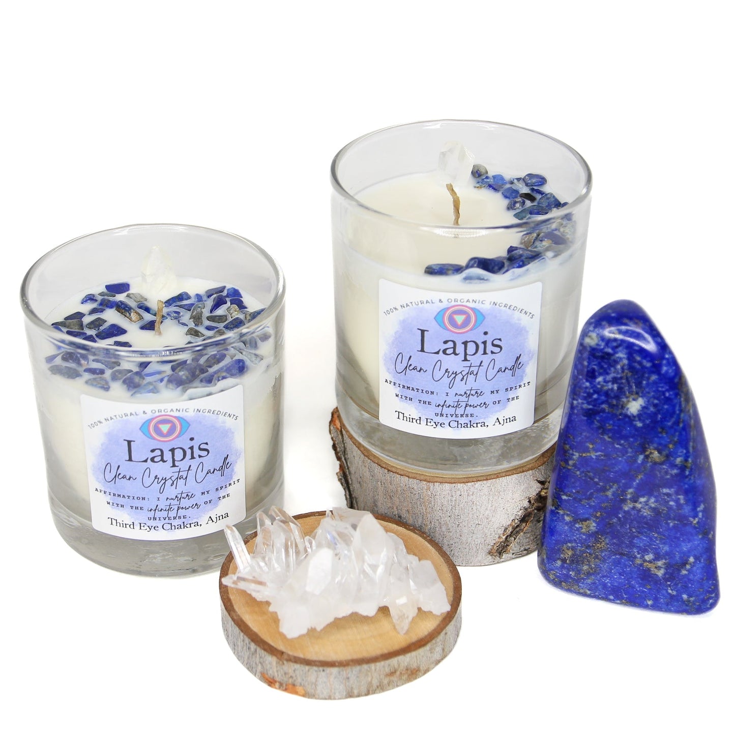 Lapis Clean Crystal Candle