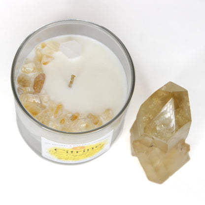 Citrine Clean Crystal Candle