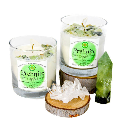 Prehnite Clean Crystal Candle
