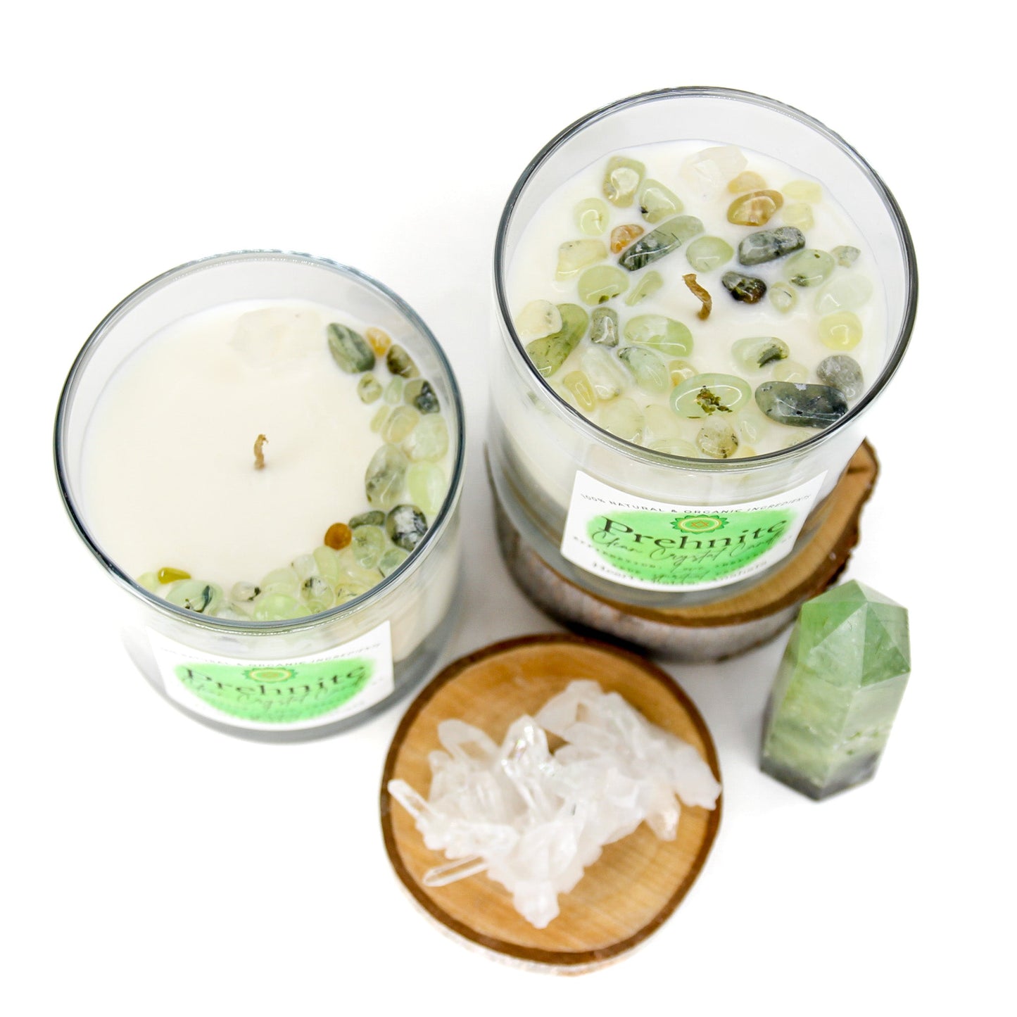 Prehnite Clean Crystal Candle
