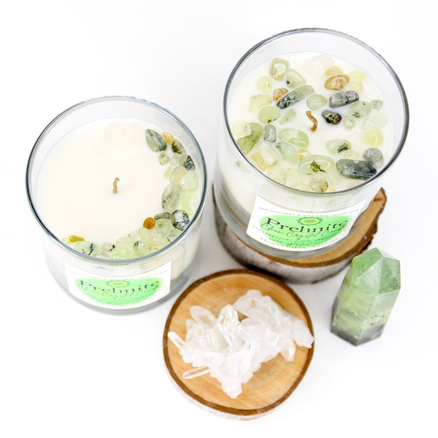 Prehnite Clean Crystal Candle