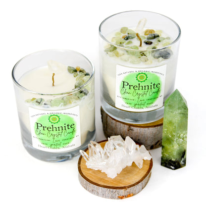 Prehnite Clean Crystal Candle