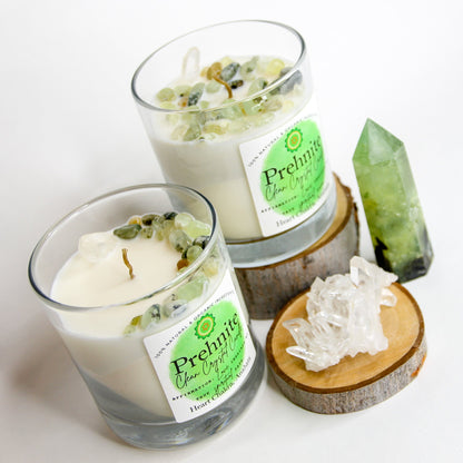 Prehnite Clean Crystal Candle
