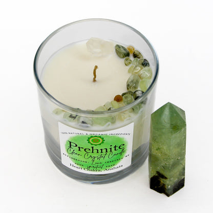 Prehnite Clean Crystal Candle