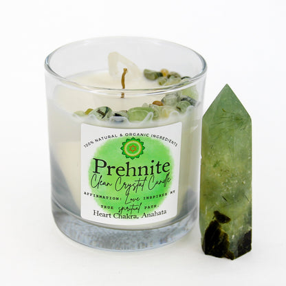 Prehnite Clean Crystal Candle