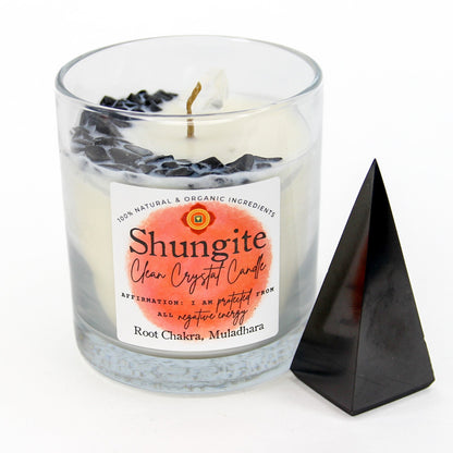 Shungite Clean Crystal Candle