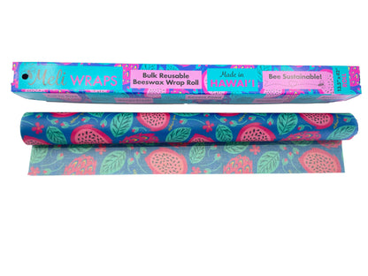 BULK ROLL Beeswax Wrap - Dragonfruit Print